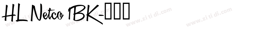 HL Netco 1BK字体转换